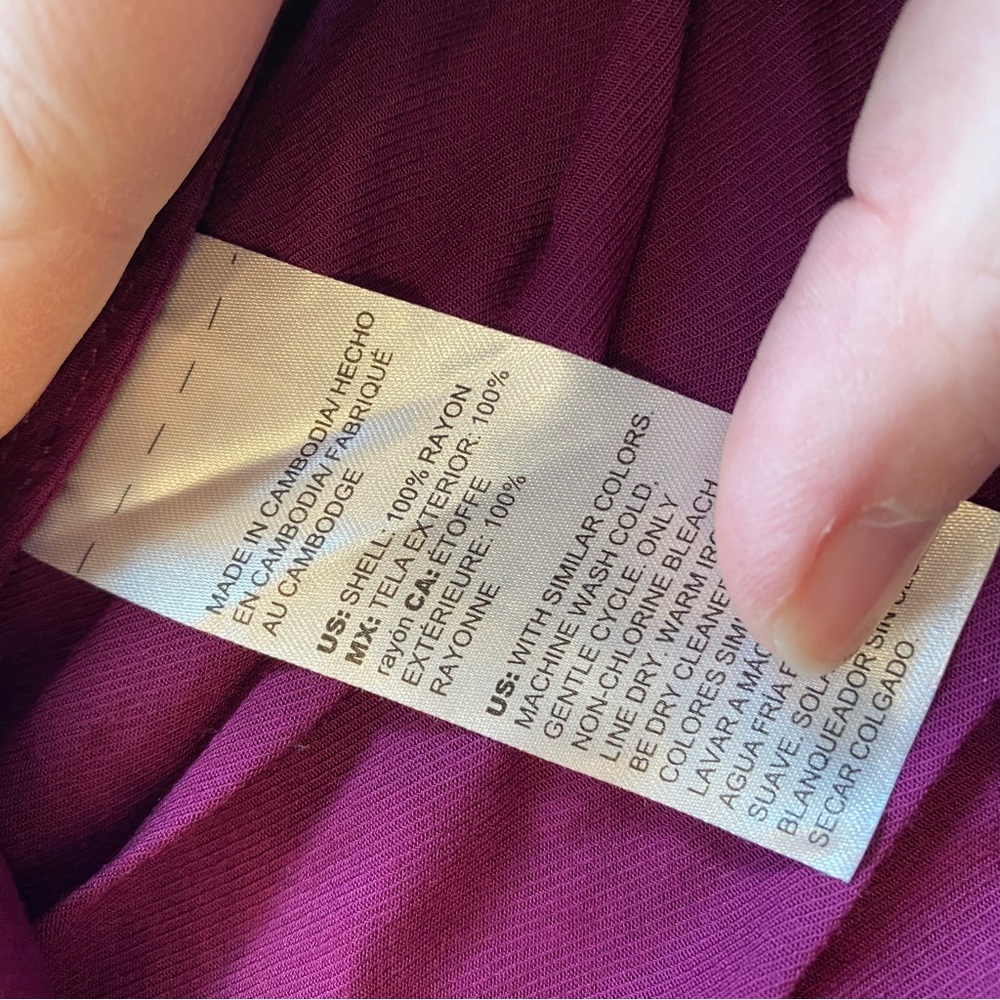 Plum/Eggplant Button Up - image 5